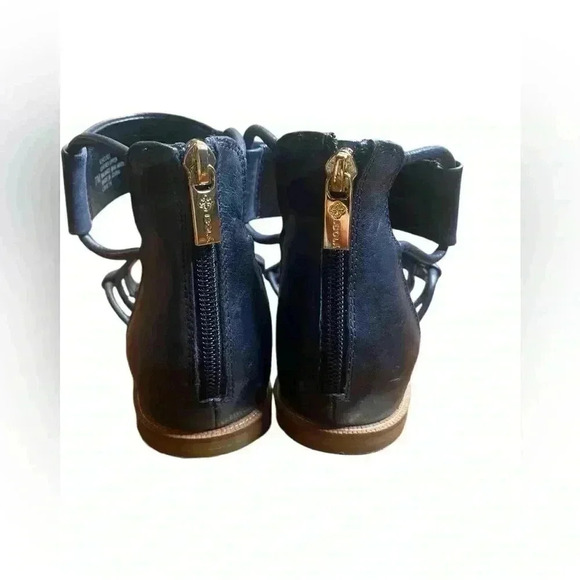 ISOLA women black gladiator sandals back zip gently used no flaws - Picture 5 of 8